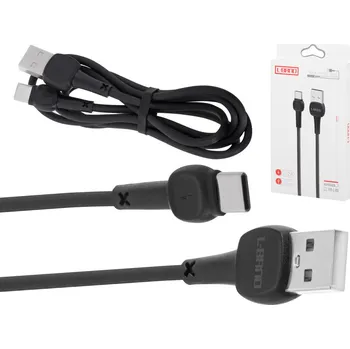 Datový kabel L-BRNO Rychlonabíjecí kabel typu C černý