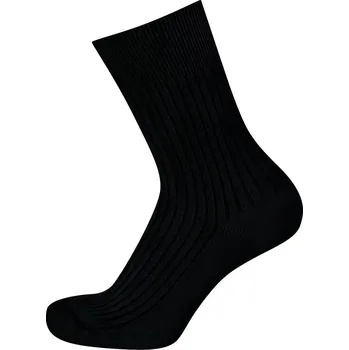 Pánské ponožky KNITVA Klasické bavlněné ponožky FAJAN - 10 párů černá 38