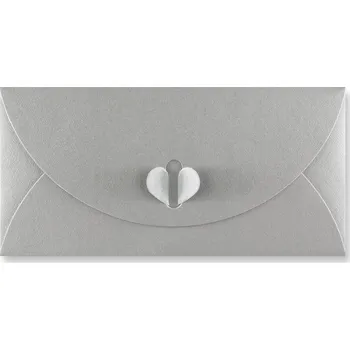 Obálka Barevná obálka DL stříbrná LUX BUTTERFLY