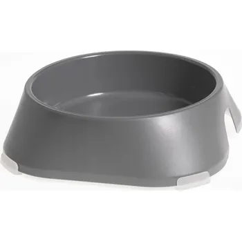 Miska pro psa Jedna plastová miska Fiboo šedá 0,7 l