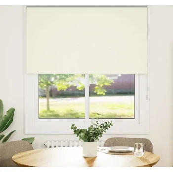 Roleta vidaXL Roleta zatemňovací šířka látky 131,6 cm polyester [4011759] Barva: Tlumeně bílá