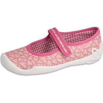 Dětská móda BEFADO dívčí balerínky 114Y525 růžové 36