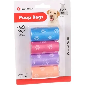 sáček na exkrement Flamingo Poop Bag Basic Aloys Mix