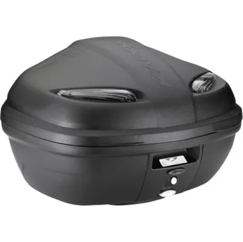 Zavazadlo na motocykl Monolock topcase - 47l, kappa (černý, kouřové odrazky, kompozit)