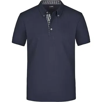Pánské tričko James&amp;Nicholson Pánská polokošile JN964 Navy-Navy 3XL