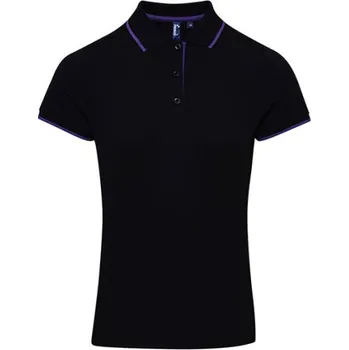 Dámská košile Premier Workwear Dámské funkční polo triko PR619 Black-Purple XXL