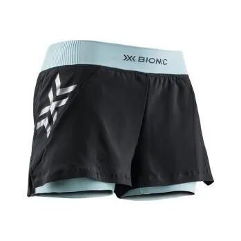 Dámské kraťasy X-Bionic TWYCE RACE 2in1 SHORTS Women CLEARWATER/BLACK černá M