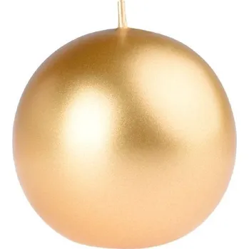 Svíčka Emocio Svíčka koule 56 mm Metal zlatá