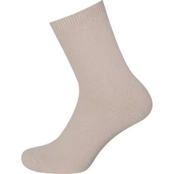 Pánské ponožky KNITVA Bavlněné froté ponožky ROBIN - 5 párů béžová světlá 37