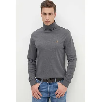 Pánský svetr Bavlněný svetr Polo Ralph Lauren 710760126 šedá 90X, vel. L