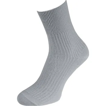 Pánské ponožky KNITVA Dámské 100% bavlněné zdravotní ponožky - 5 párů šedá světlá 41