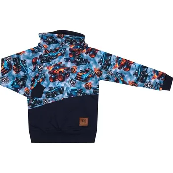 Mikina se stojáčkem - Monster truck Velikost: 62