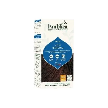 Barva na vlasy Emblica Přírodní rostlinná barva na vlasy 1.0 tmavě černá BIO 100 g