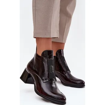 Dámská zimní obuv Boty na podpatku model 218066 Step in style 37