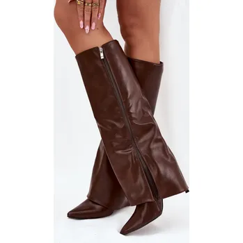 Dámské kozačky Kozačky na podpatku model 218093 Step in style 40