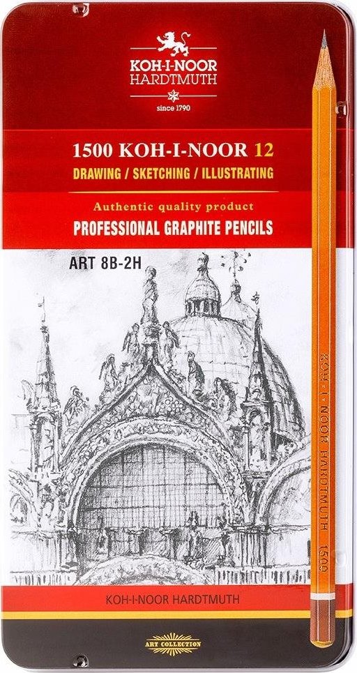 Koh-I-Noor Toison d'Or Graphite Pencil Artist Set Class Pack, 12 Each Per Deg
