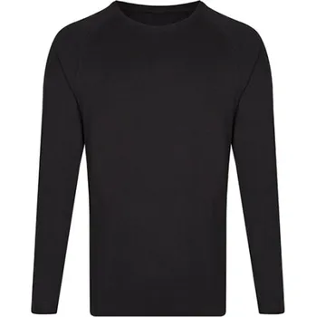 Pánské tričko Miners mate Unisex triko s dlouhým rukávem MY210 Black-Black XXL