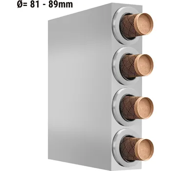 Náhradní díl pro kávovar G.Gastro Stainless Steel Cup Holder & Dispenser – 4 Stacks - Ø81–89 mm Cups - 580×150×680 mm