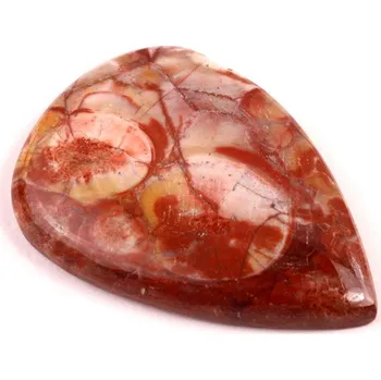 Přírodní kámen Kabošon Birds Eye Jaspis č.6288 (43x30x7mm)