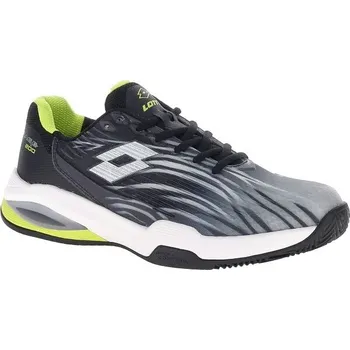 Pánské tenisky Pánské boty na tenis Lotto MIRAGE 200 II PRT CLY 8.5 Černá, Bílá, Žlutá