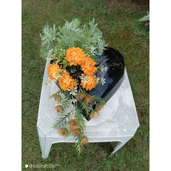 Smuteční dekorace Mramorové srdce I