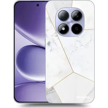 Pouzdro na mobilní telefon Picasee silikonový černý obal pro Xiaomi Redmi Note 15 Pro - White tile