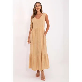 Dámské šaty TW SK BI šaty 28007.63 camel S