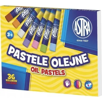 Pastelka ŠKOLNÍ Potřeby na VÝTVARKU Sada PASTELŮ Olejové pastelky 36 barev ASTRA