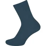 KNITVA 100% bavlněné ponožky EMIL - 5 párů modrá džínová 37