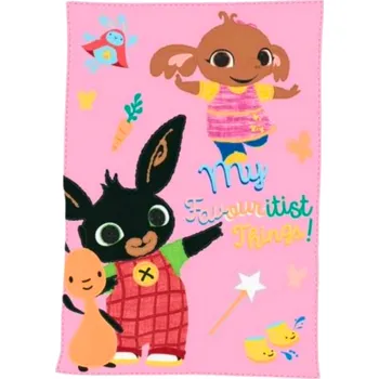 Dětská deka Dětská fleecová deka BING růžová 720-486