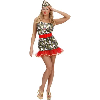 Karnevalový kostým Dámský kostým vojanda se sukní - M