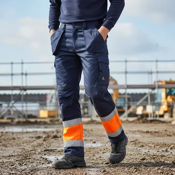 montérky Portwest Kalhoty COMBAT DUO 245g pas, různé barvy Velikost XXL oranžová/navy