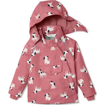 Pláštěnka 684736 - Tchibo - Dětská termobunda do deště - pro dívky - vel. 122/128 - barva: růžová/s potiskem