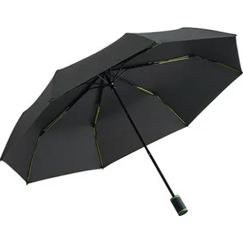Fare Skládací deštník FA5084 Black-Lime 98 cm