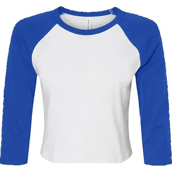 Dámské tričko Bella Dámské tričko s 3/4 rukávem BL1200 White-True Royal S