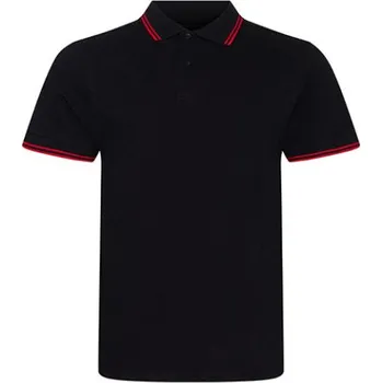 Pánská košile Just Polos Pánská polokošile JP003 Black-Red XXL