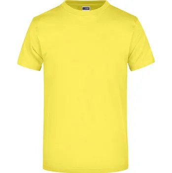 James&Nicholson Unisex triko JN002 Yellow 4XL