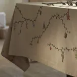 KÄHLER Vánoční ubrus Hammershøi Christmas Sand 150 × 220 cm