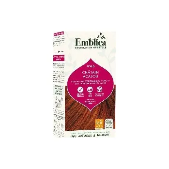 Barva na vlasy Emblica Přírodní rostlinná barva na vlasy 4.5 mahagonově kaštanová BIO 100 g