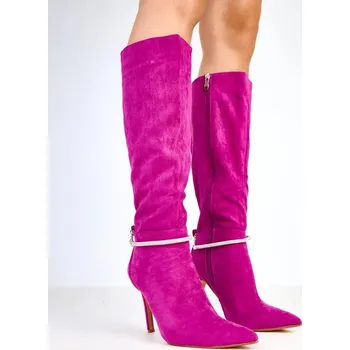 Dámské kozačky Kozačky na podpatku model 218126 Solea 37