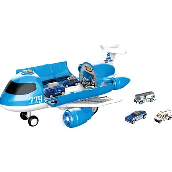 autíčko Wiky Vehicles Letadlová stanice s efekty 40 cm 6 aut