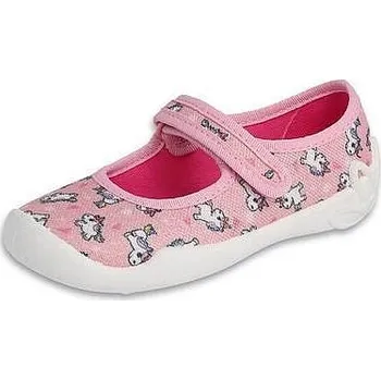 Dívčí bačkory BEFADO dívčí balerínky 114X534 růžové 25