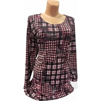 Dámská tunika Halenka ŠARLOTA, Barva Červená, Velikost 38 - na zakázku, Materiál 98% Polyester 2% Lycra