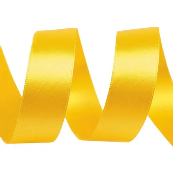 Stuha STUHA a. s. Dobruška Atlasová stuha 24 mm 103207 žlutá 5 m