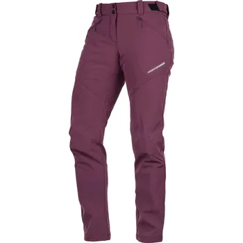 Dámské kalhoty Northfinder Dámské trekingové softshellové kalhoty 3L DARCI, darkgrape, S