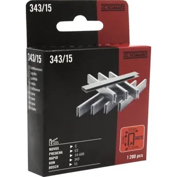 Průmyslová sponka Spony 343/15 J.C.Schwarz, 1200 ks