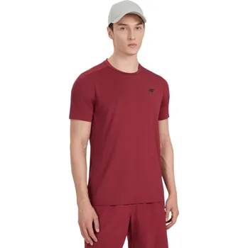 Dámské tričko Pánské tričko 4F FNK M1521 tmavě červené 4FWAW25TFTSM1521 61S pánské XL