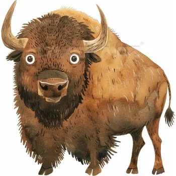 Nášivka Nažehlovačka Bizon - 6 x 6 cm