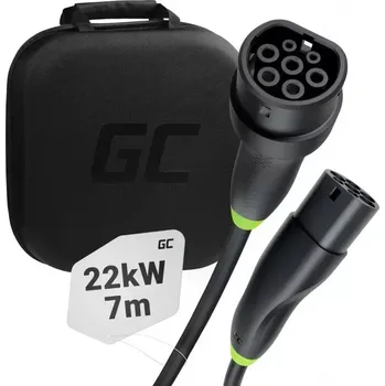 Nabíjecí kabel pro elektromobil Green Cell EV nabíjecí kabel Green Cell Snap Type 2 22kW 7m
