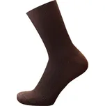 KNITVA Zdravotní ponožky bez lemu NELA - 5 párů hnědá 39